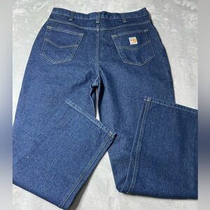 Carhartt FR Jeans Blue Denim CAT 2 Pants Men’s Size 34x32
